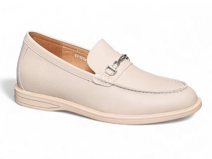 Giày lười cao 6cm da thật