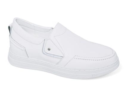 Giày cao nam 8cm - màu trắng lịch lãm