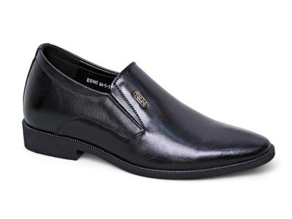 Giày cao 8cm cho nam da sần đen
