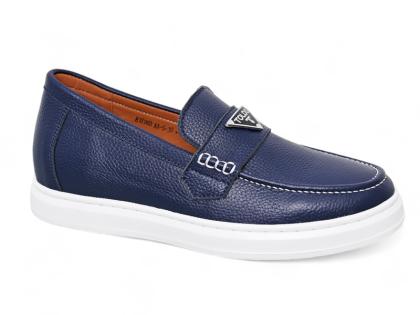 Giày cao 6cm da sần xanh
