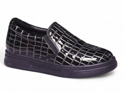 Giày cao 8cm slip on da thật siêu nhẹ