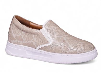 Giày slip on cao 8cm da mềm siêu nhẹ