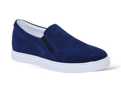 Giày da lộn slip on tăng chiều cao 6cm