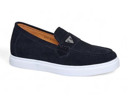 Giày cao 6cm da lộn màu đen
