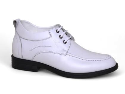 Giày cao nam 8cm màu trắng