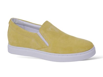 Giày slip on da lộn tăng 6cm cho nam