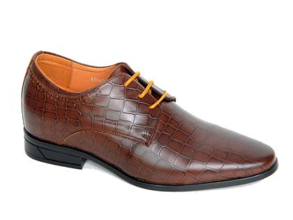 Giày cao nam 7cm vân cá sấu