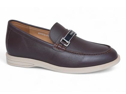 Giày cao 6cm da mềm màu nâu nhẹ