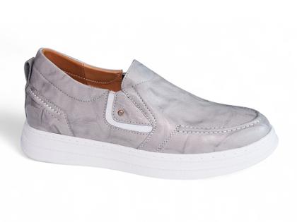 Giày cao thể thao 8cm màu trắng xám