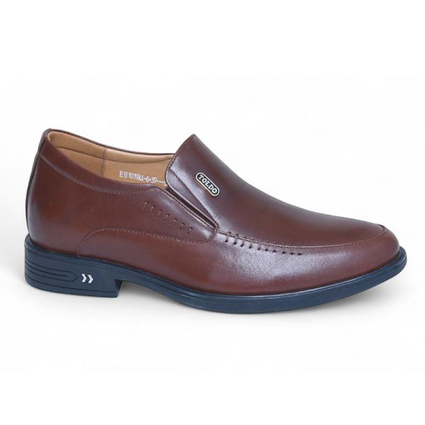 Giày cao 7cm màu nâu đế khâu siêu nhẹ