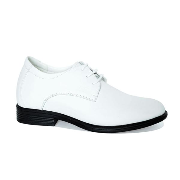 Giày cao nam 8cm màu trắng siêu nhẹ