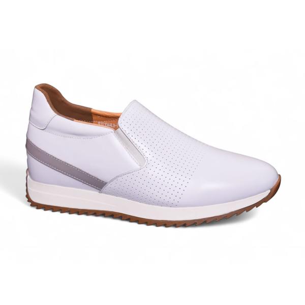 Giày cao 7cm màu trắng đế hai lớp