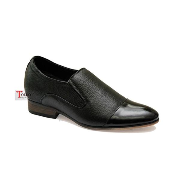 Giày cao nam đen sần