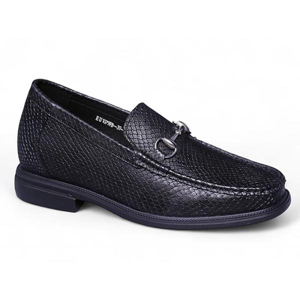 giày cao nam 8cm đế khâu da thật