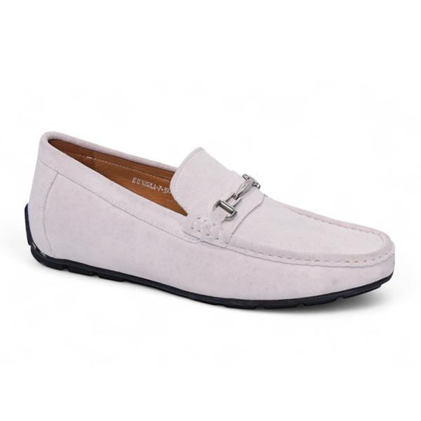 Giày mọi da lộn cao 6cm đế khâu