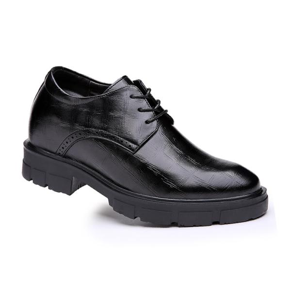 Giày cao nam 9cm vân kẻ