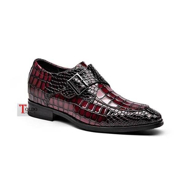 Giày cao 7cm màu đỏ đô