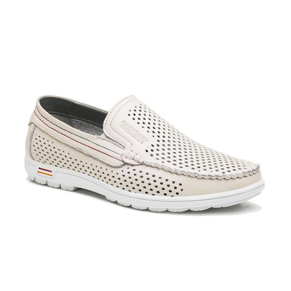 Giày mọi cao nam màu trắng