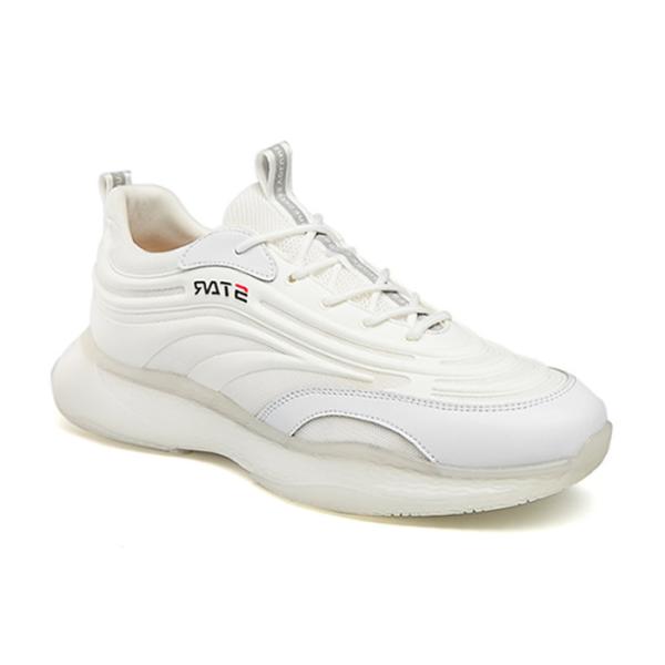 Giày cao nam 8cm màu trắng mới