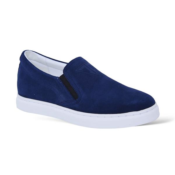 Giày da lộn slip on tăng chiều cao 6cm