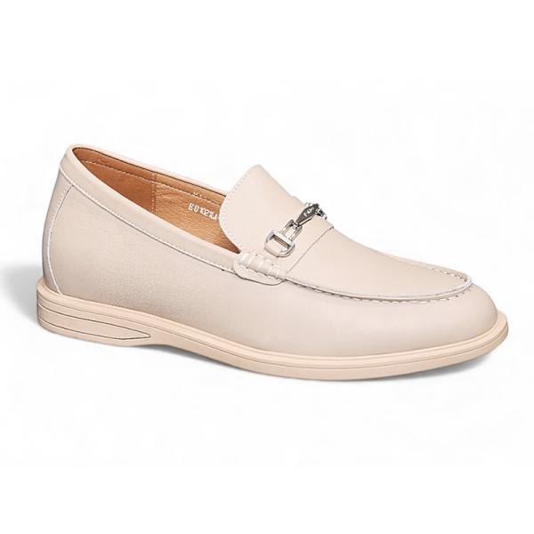 Giày lười cao 6cm da thật