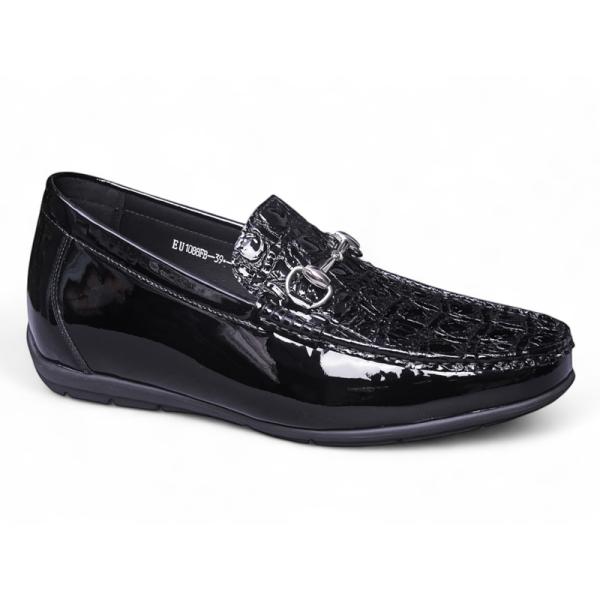 Giày mọi cao 6cm da bóng siêu nhẹ