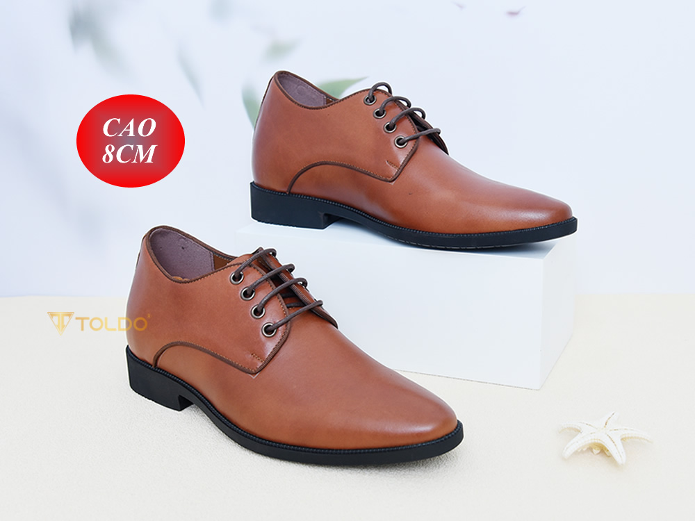 Giày tây nam tăng 8cm chiều cao 