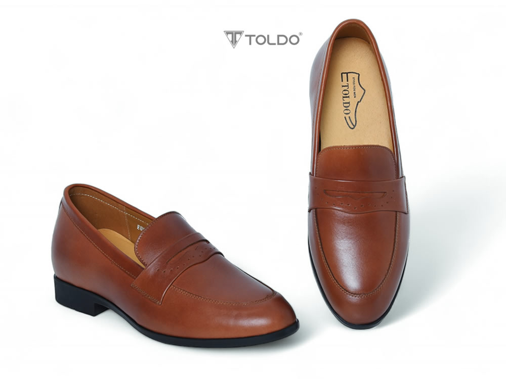 Giày loafer tăng 6cm chiều cao