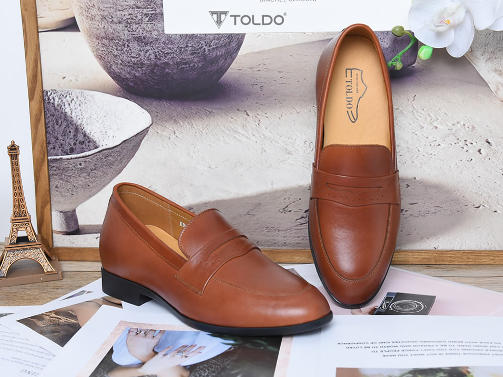 Giày loafer tăng 6cm chiều cao