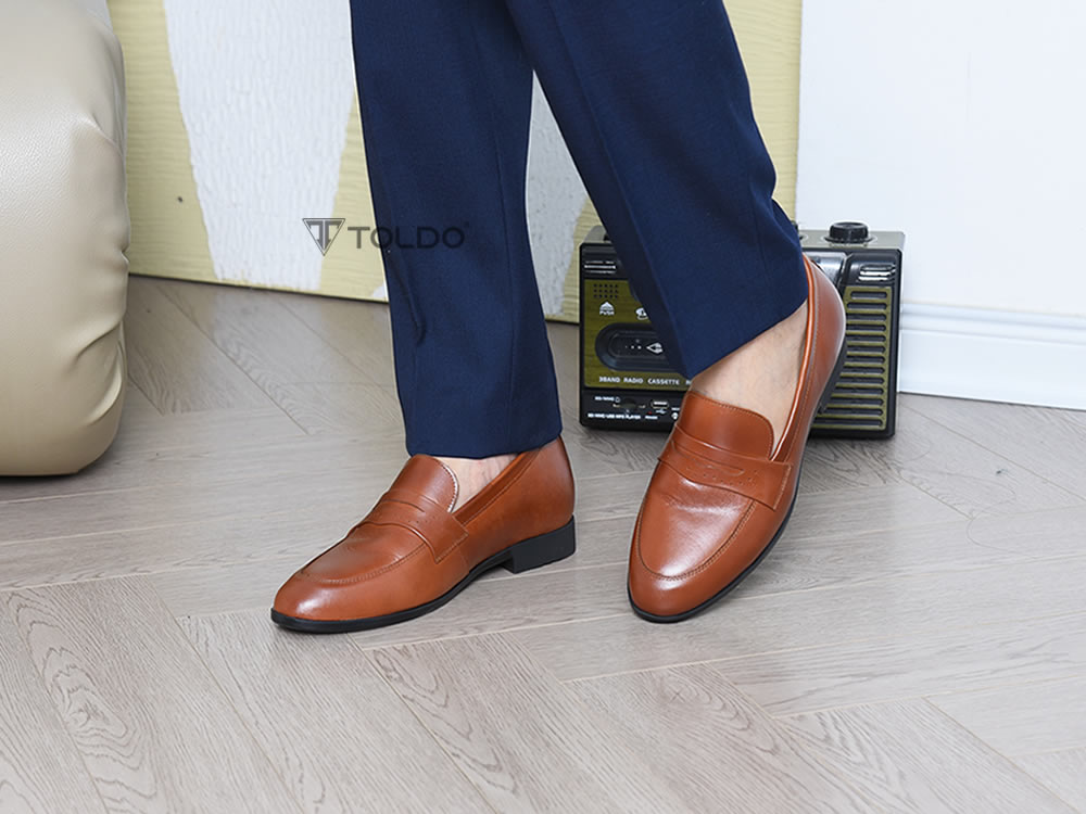 Giày loafer tăng 6cm chiều cao