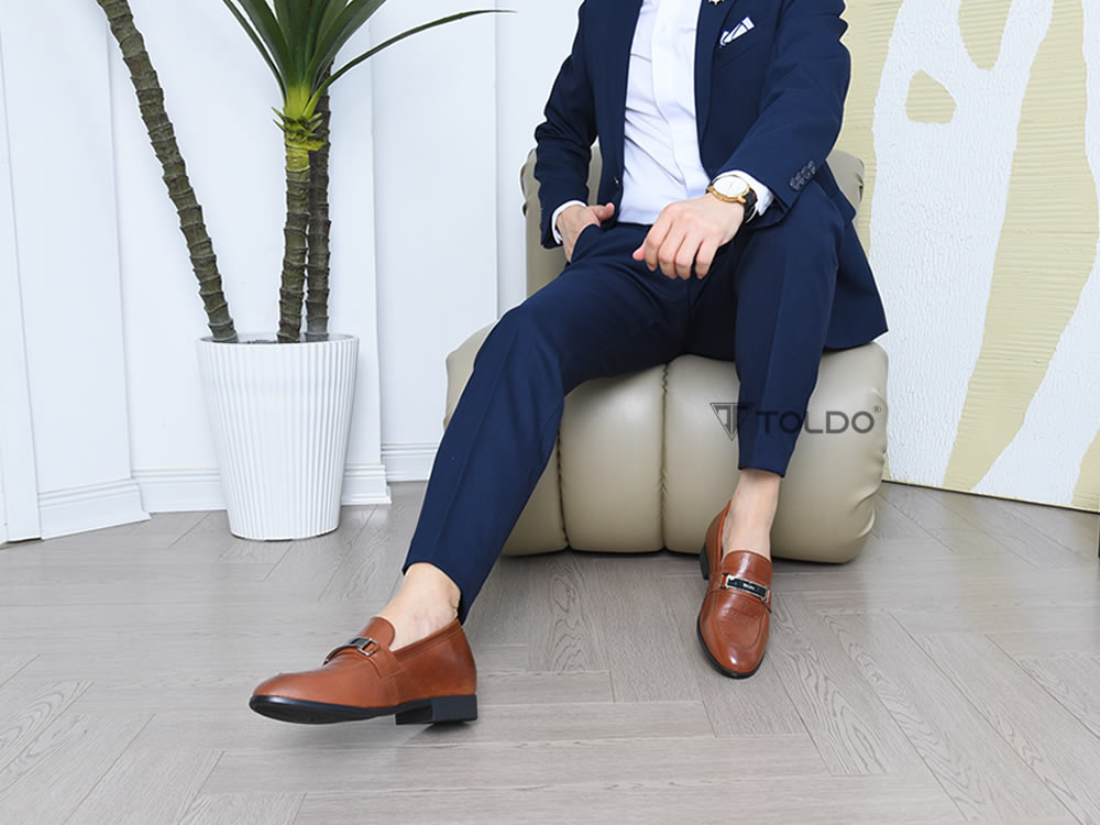 Giày loafer cao 6cm siêu nhẹ