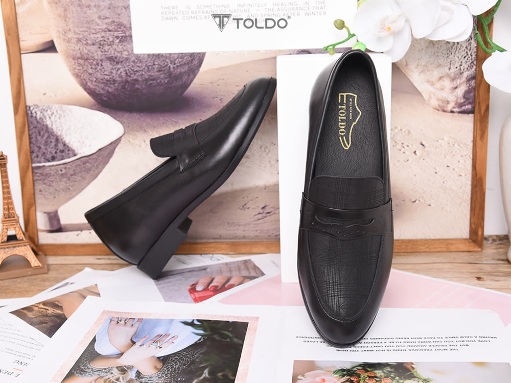 Giày cao 6cm loafer siêu nhẹ