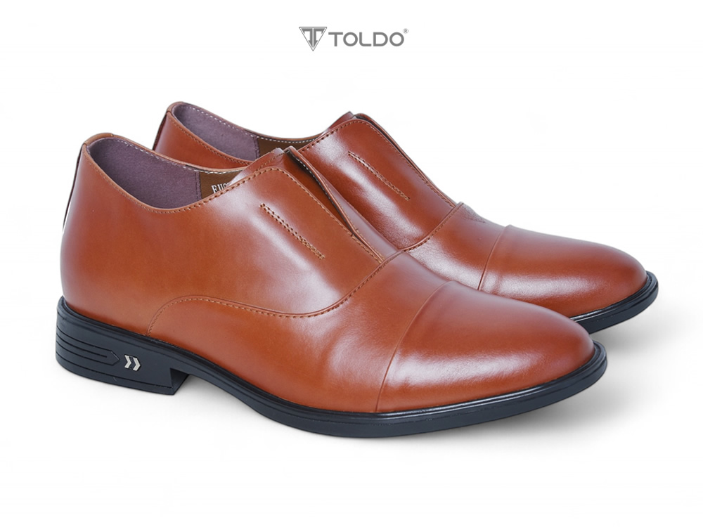 Giày oxford tăng 7cm chiều cao không dây