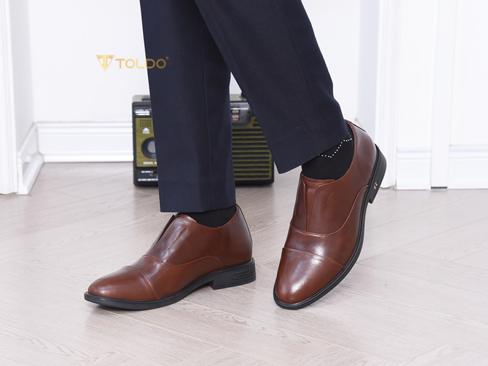 Giày oxford cao 7cm không dây