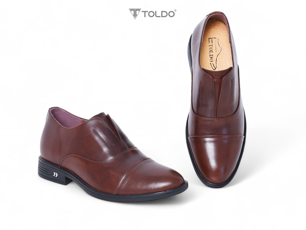 Giày oxford cao 7cm không dây