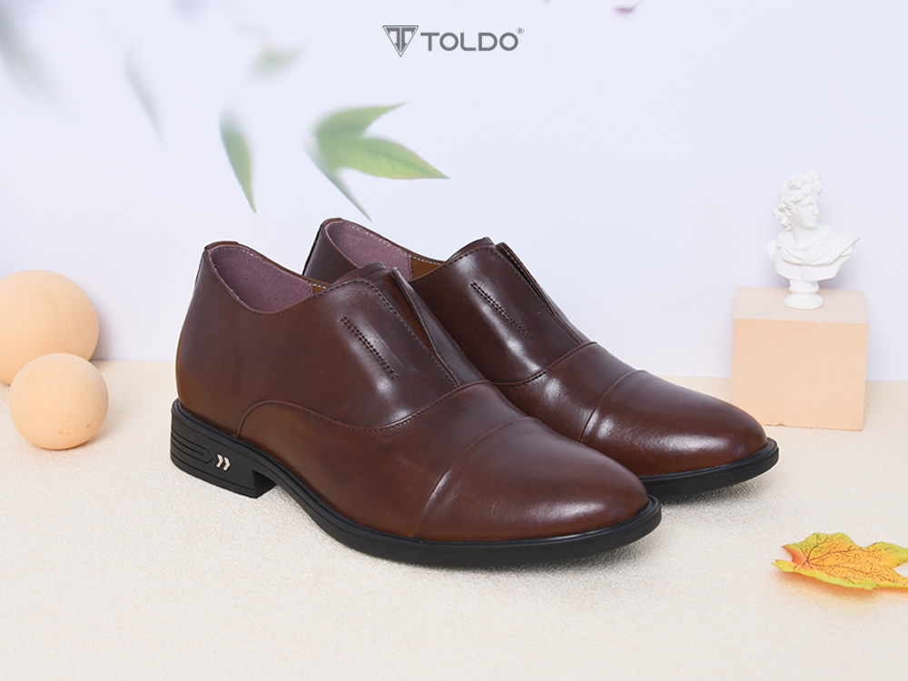 Giày oxford cao 7cm không dây