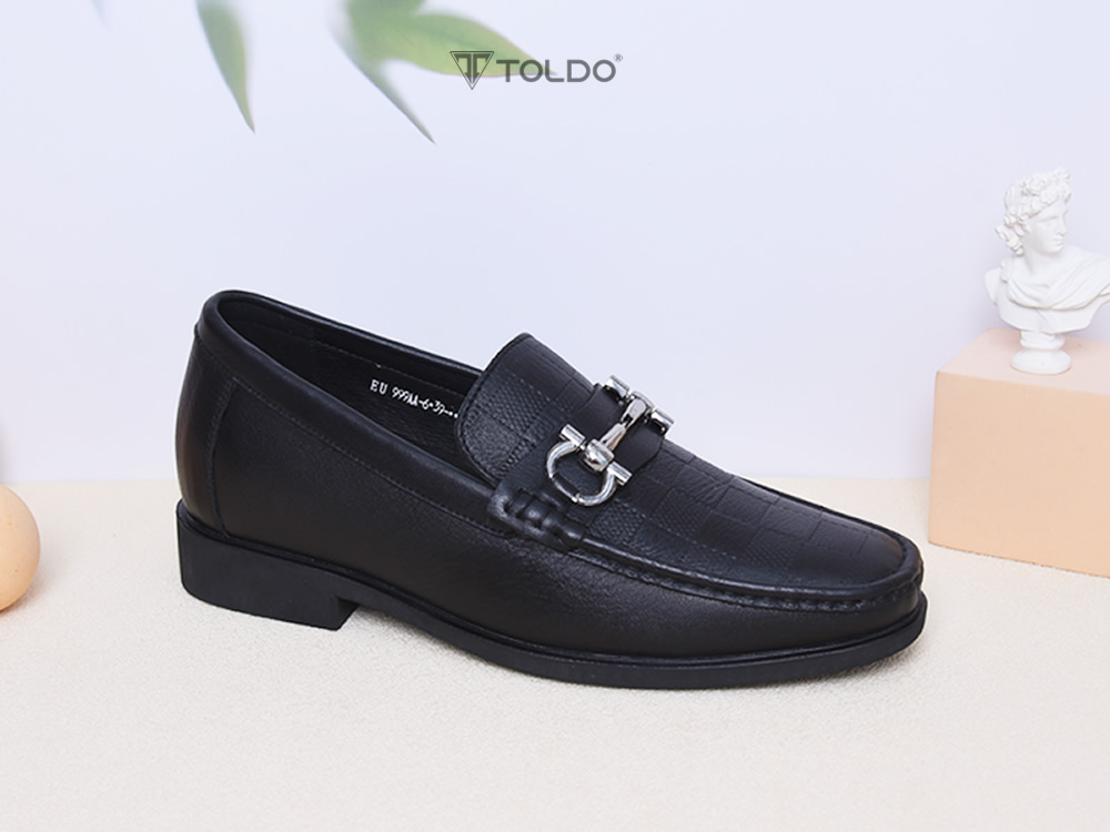 Giày cao nam 7cm da thật đế khâu