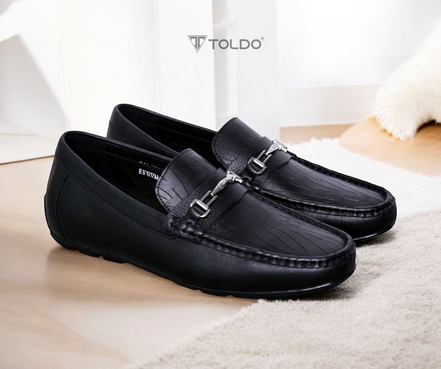 Giày mọi cao 6cm da thật - Đế khâu