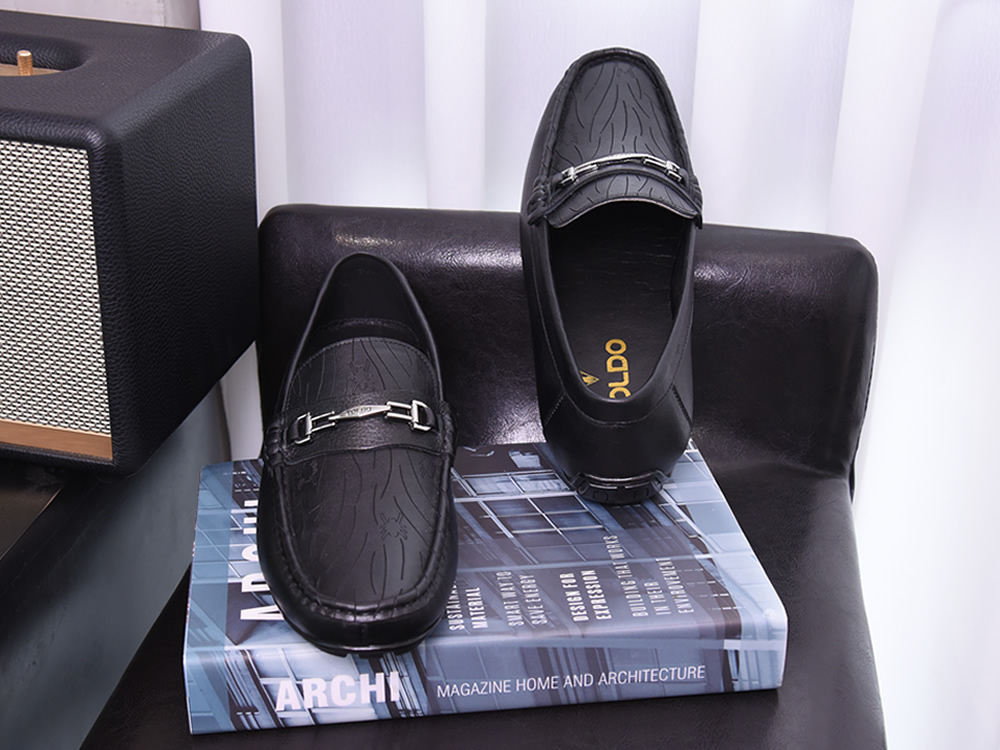 Giày mọi cao 6cm da thật - Đế khâu