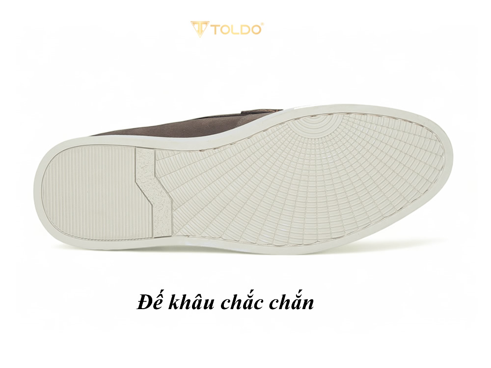 Giày cao 6cm da lộn mềm đế khâu
