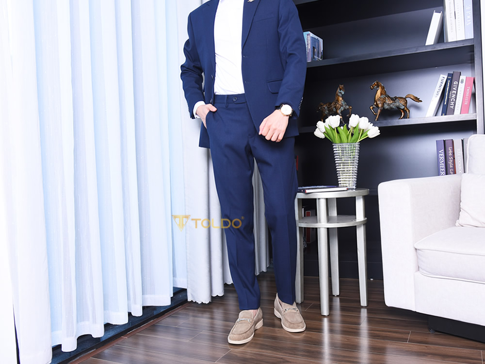Giày cao nam 6cm da lộn mềm đế khâu