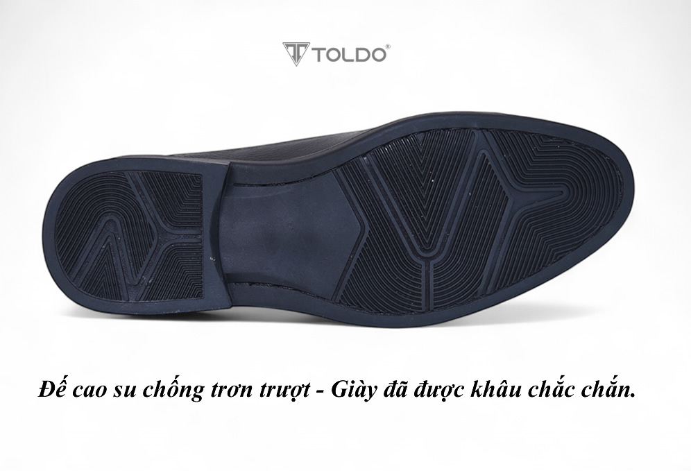 Giày cao 7cm da bò sần đế khâu