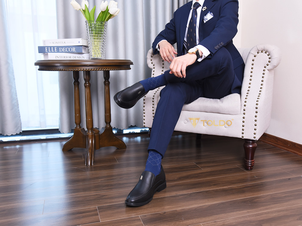 Giày tăng chiều cao 7cm da mềm