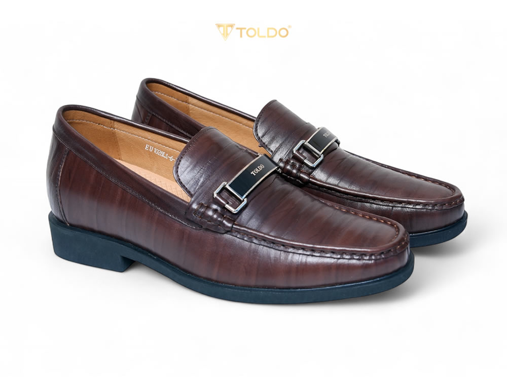 Giày cao 7cm đế khâu da thật
