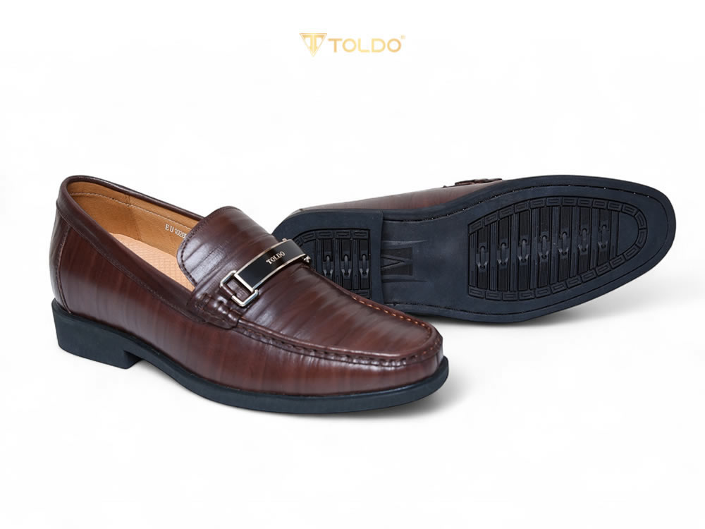 Giày cao 7cm đế khâu da thật