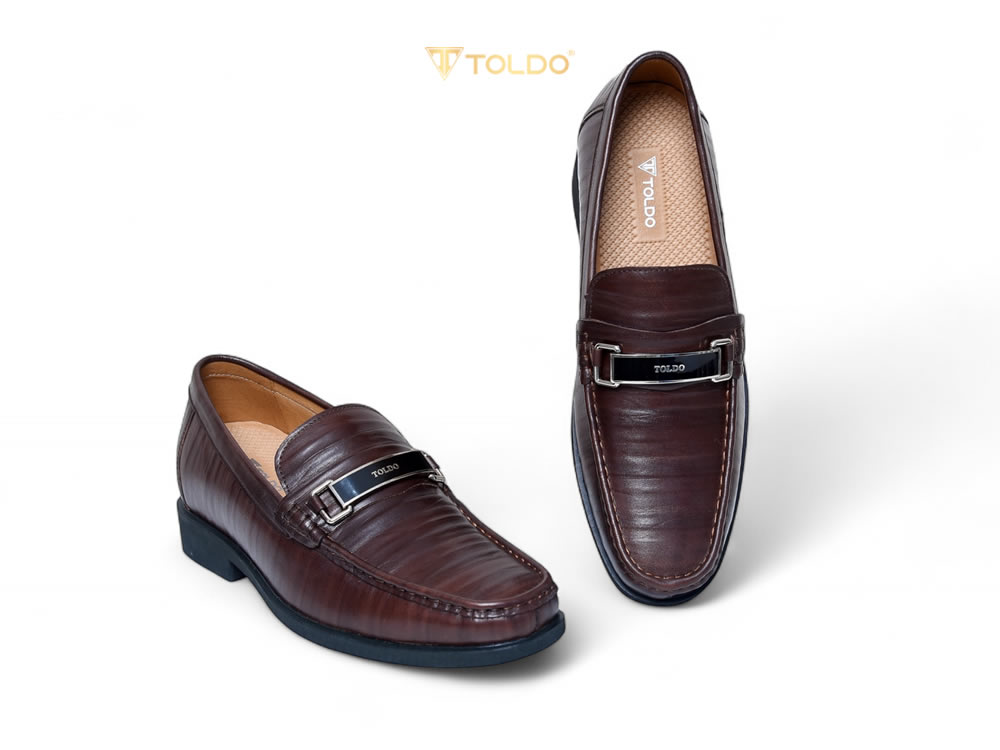 Giày cao 7cm đế khâu da thật