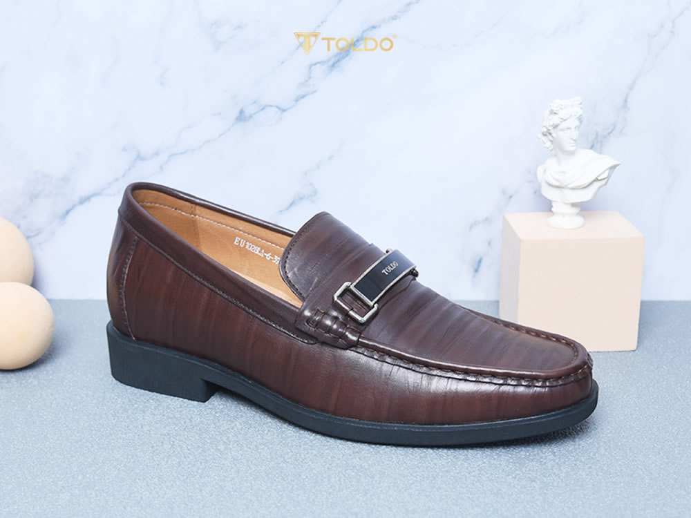 Giày cao 7cm đế khâu da thật