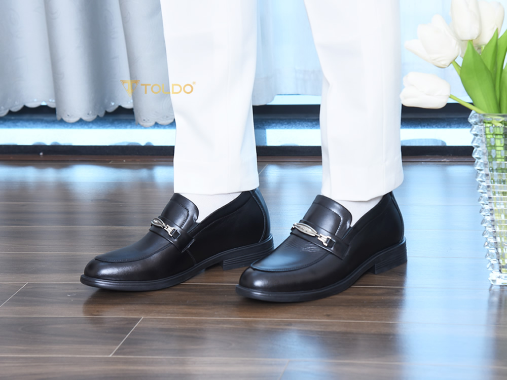 Giày cao 8cm sang trọng da thật