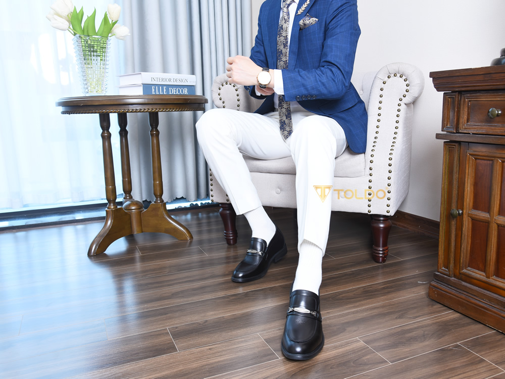 Giày cao 8cm sang trọng da thật