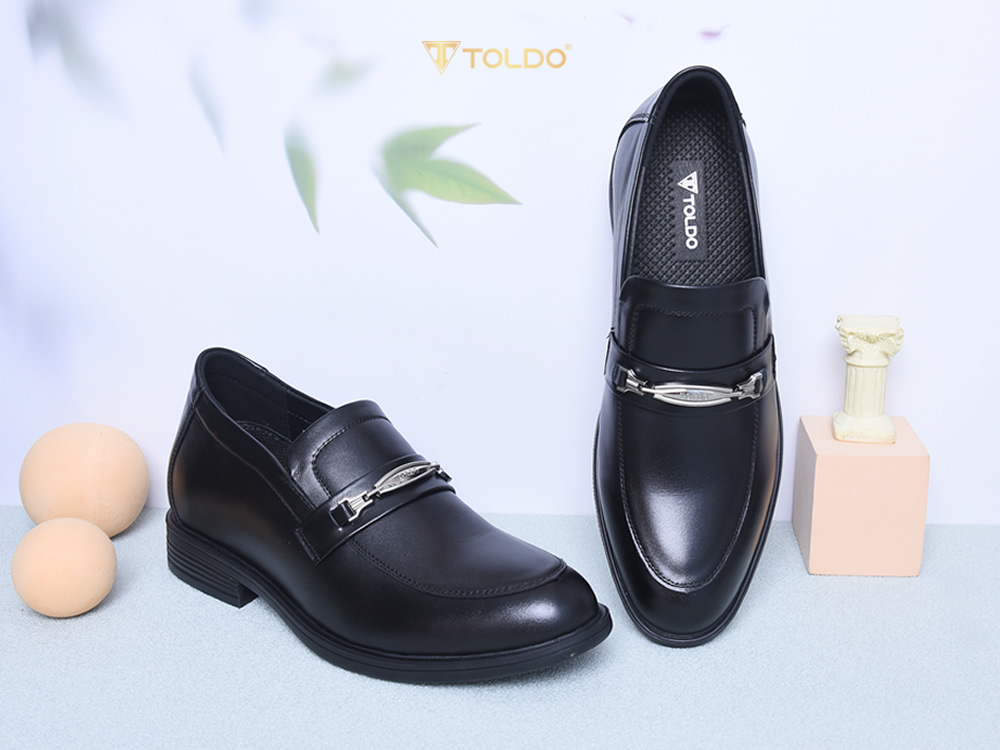 Giày cao 8cm sang trọng da thật